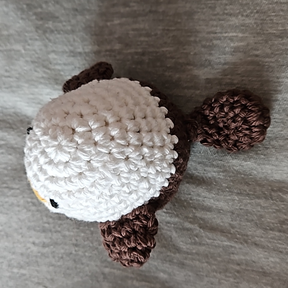 Cute Crochet Bald Eagle 100% Cotton - Picture 4 of 4
